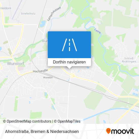 Ahornstraße Karte