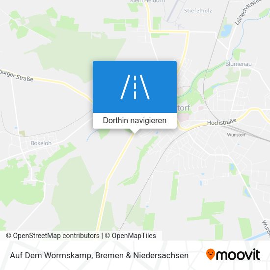 Auf Dem Wormskamp Karte