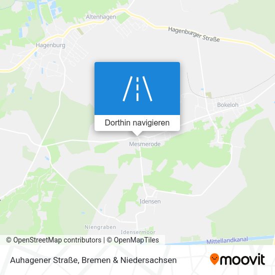 Auhagener Straße Karte