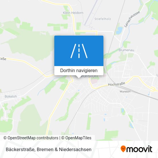 Bäckerstraße Karte