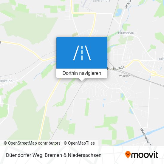 Düendorfer Weg Karte