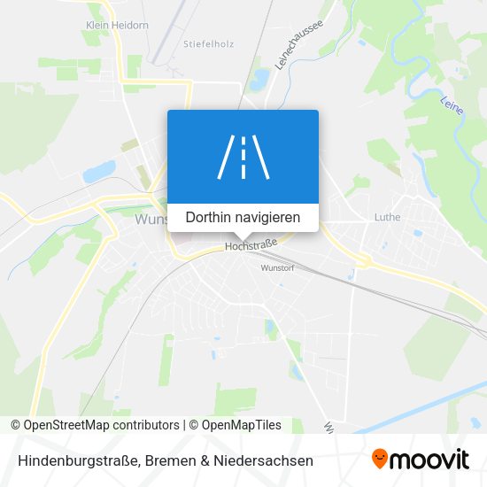 Hindenburgstraße Karte