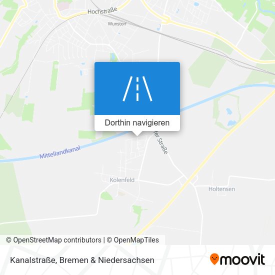 Kanalstraße Karte
