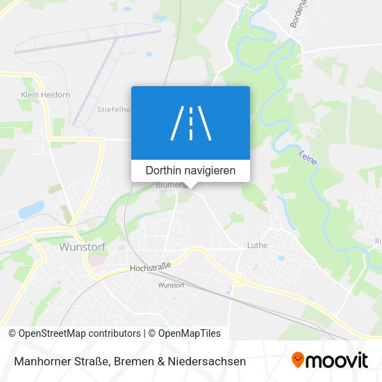 Manhorner Straße Karte