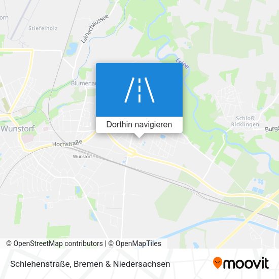 Schlehenstraße Karte