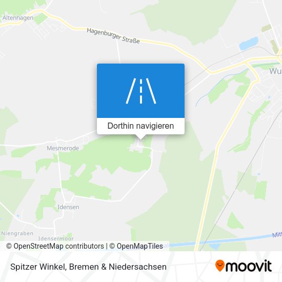 Spitzer Winkel Karte