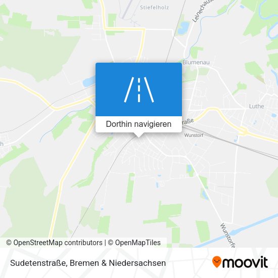 Sudetenstraße Karte