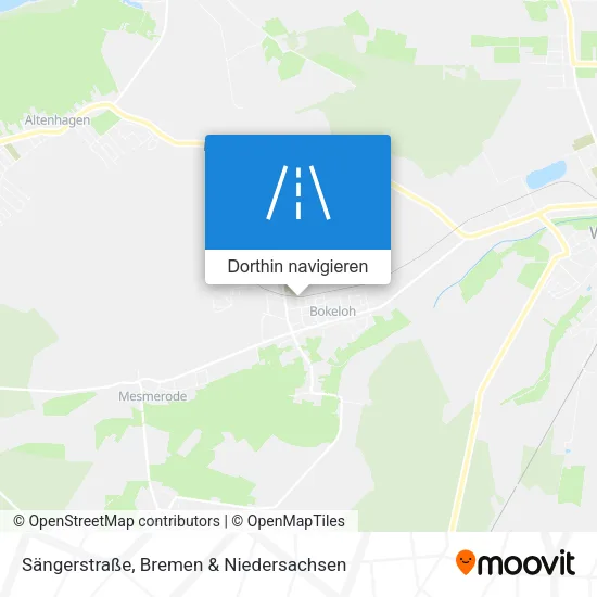 Sängerstraße Karte