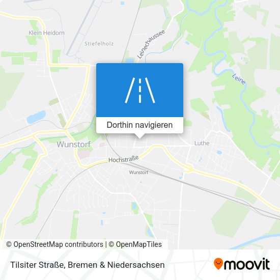 Tilsiter Straße Karte