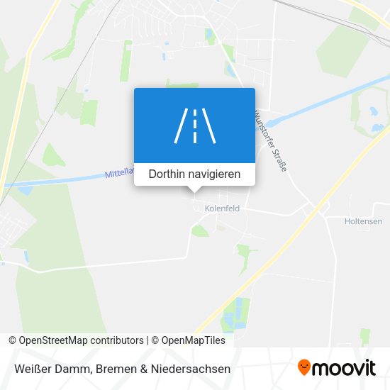 Weißer Damm Karte