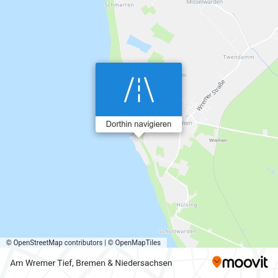 Am Wremer Tief Karte