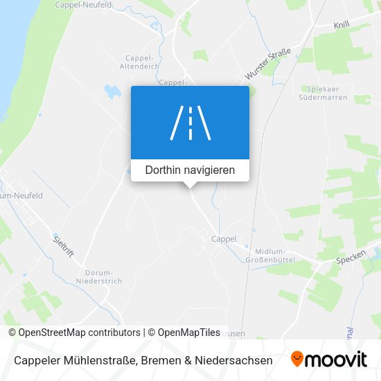 Cappeler Mühlenstraße Karte