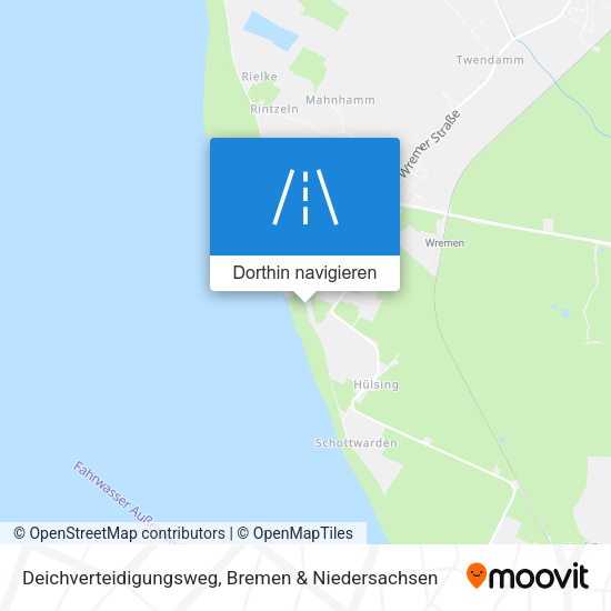Deichverteidigungsweg Karte