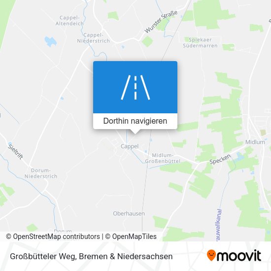 Großbütteler Weg Karte