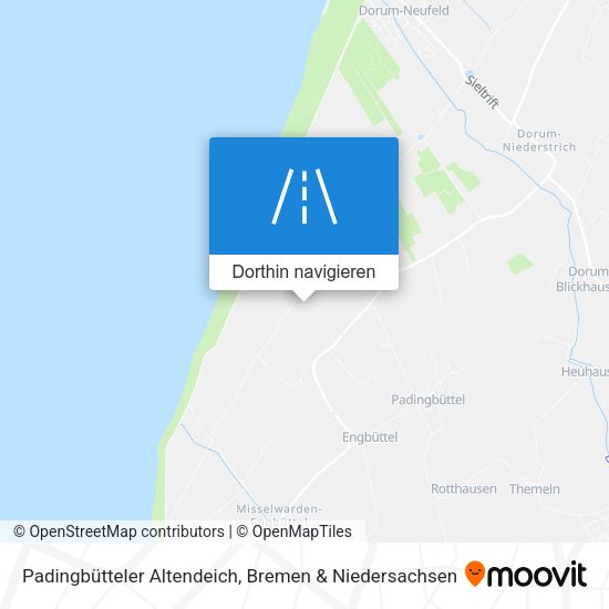 Padingbütteler Altendeich Karte