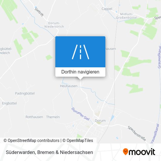 Süderwarden Karte