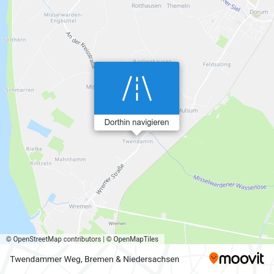 Twendammer Weg Karte