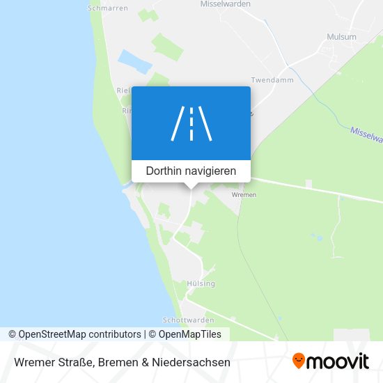 Wremer Straße Karte