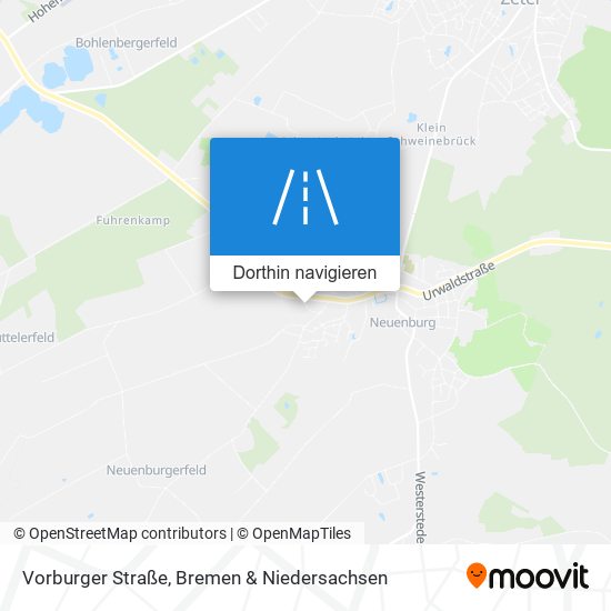 Vorburger Straße Karte