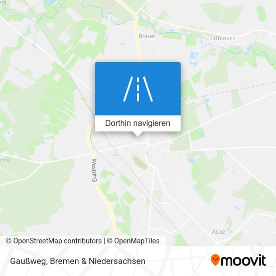 Gaußweg Karte