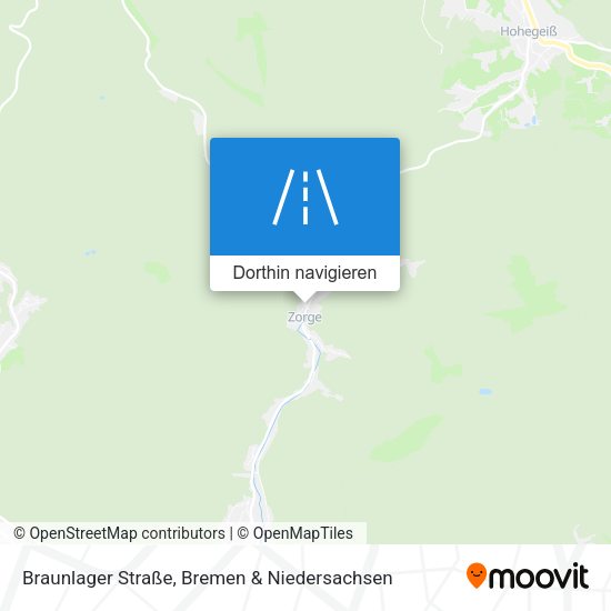 Braunlager Straße Karte