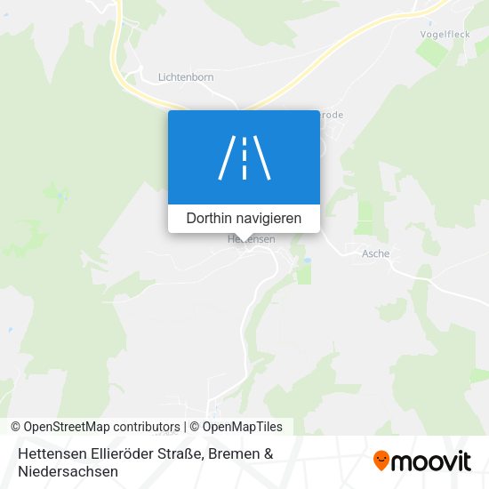 Hettensen Ellieröder Straße Karte