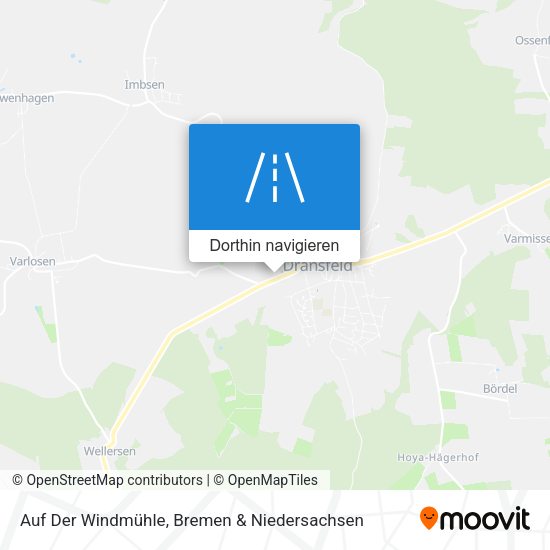 Auf Der Windmühle Karte