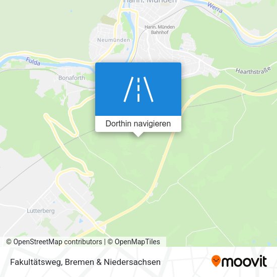 Fakultätsweg Karte