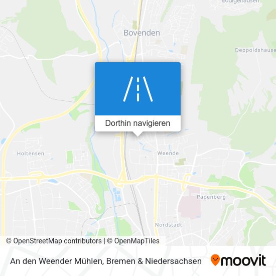 An den Weender Mühlen Karte