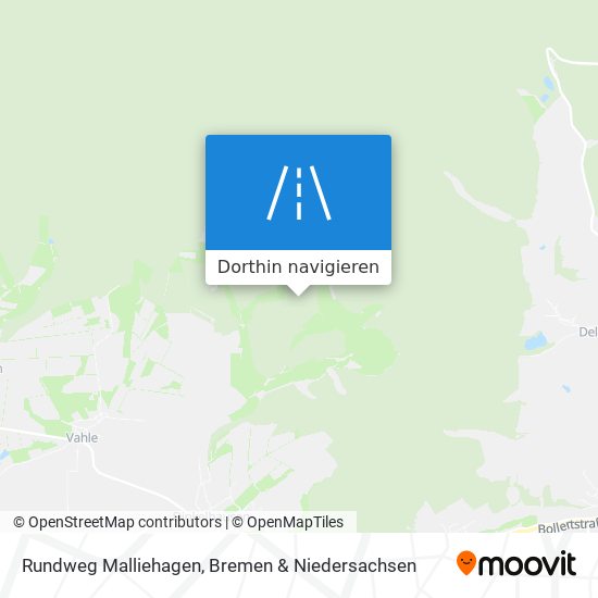 Rundweg Malliehagen Karte