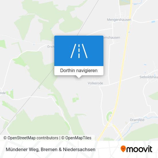 Mündener Weg Karte