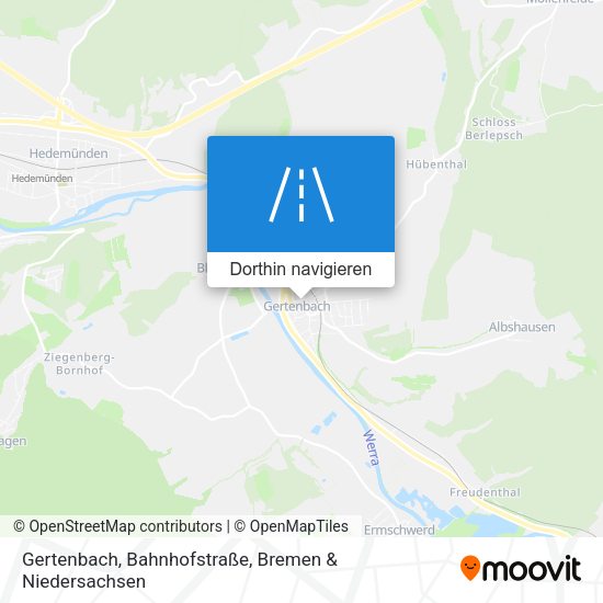 Gertenbach, Bahnhofstraße Karte