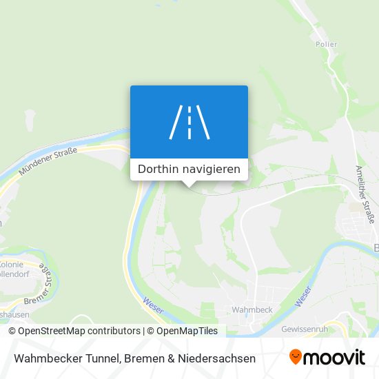 Wahmbecker Tunnel Karte