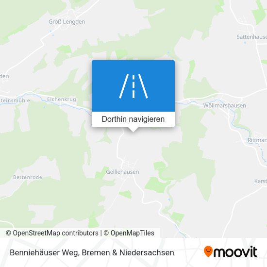 Benniehäuser Weg Karte