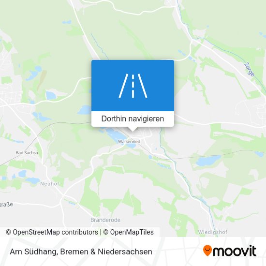 Am Südhang Karte