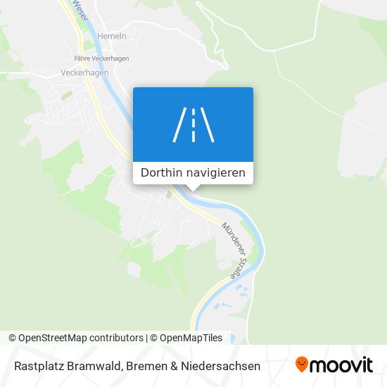 Rastplatz Bramwald Karte