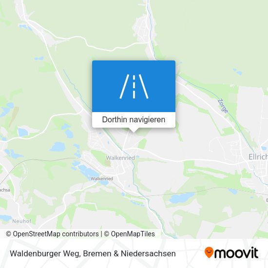 Waldenburger Weg Karte