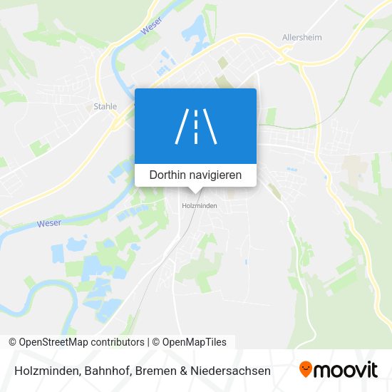 Holzminden, Bahnhof Karte