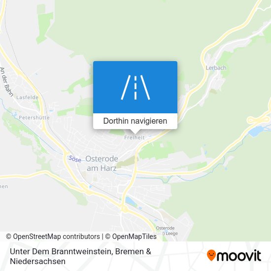 Unter Dem Branntweinstein Karte