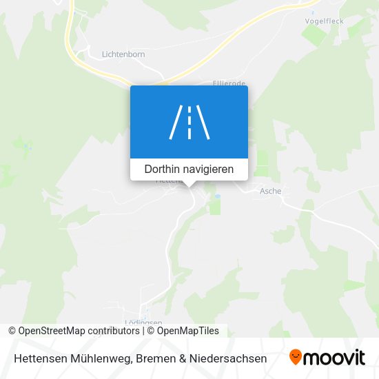 Hettensen Mühlenweg Karte