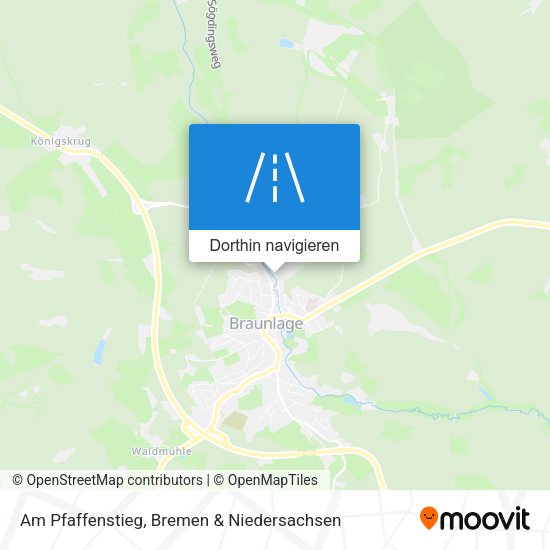 Am Pfaffenstieg Karte