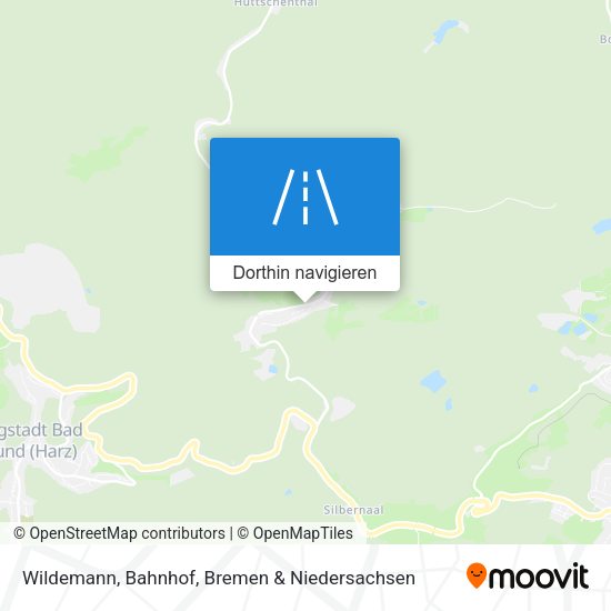 Wildemann, Bahnhof Karte