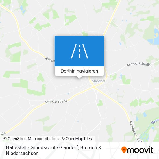 Haltestelle Grundschule Glandorf Karte