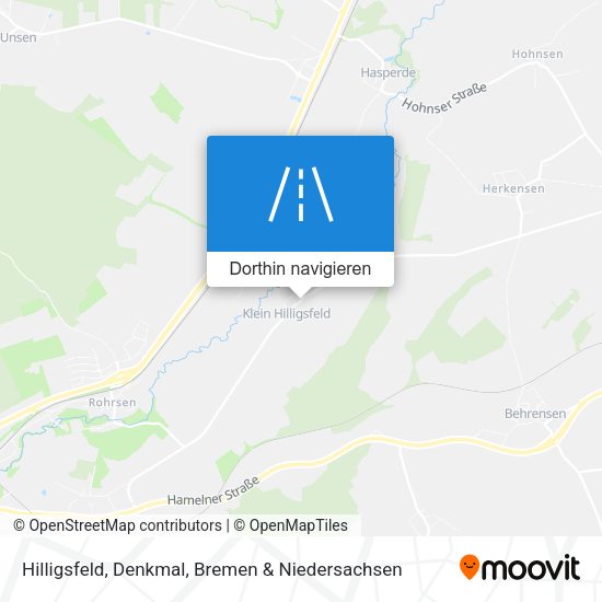 Hilligsfeld, Denkmal Karte