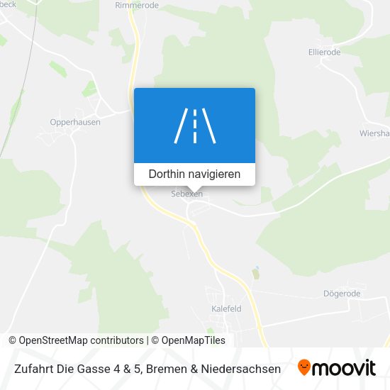 Zufahrt Die Gasse 4 & 5 Karte