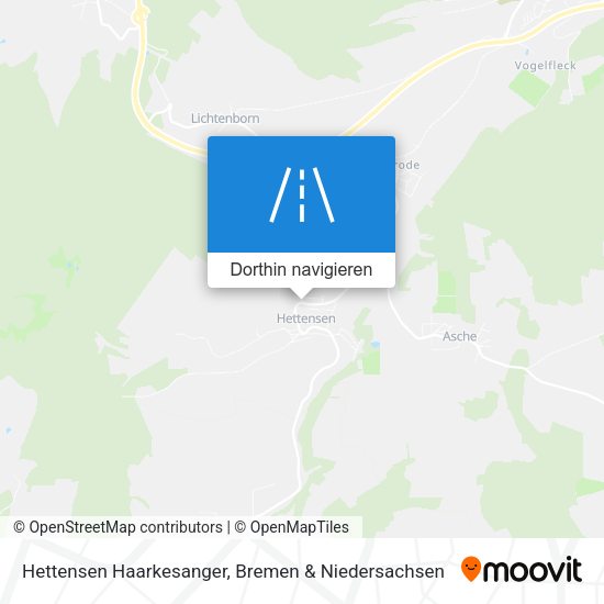 Hettensen Haarkesanger Karte