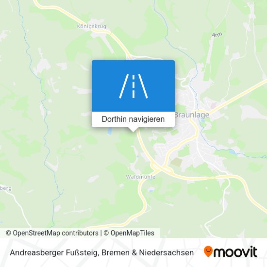 Andreasberger Fußsteig Karte