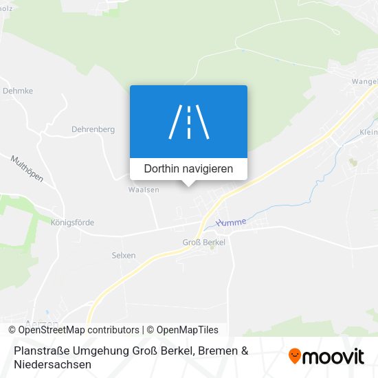 Planstraße Umgehung Groß Berkel Karte