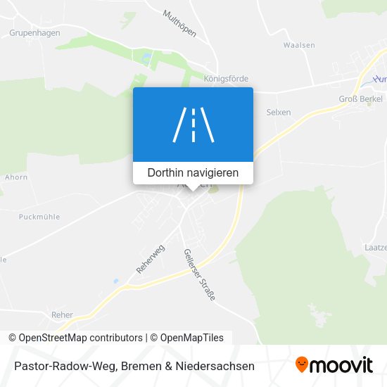 Pastor-Radow-Weg Karte