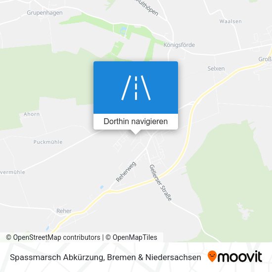 Spassmarsch Abkürzung Karte